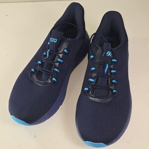 STQ Womens Running Shoes Navy Blue Lace Up Athletic Sneakers Size 7